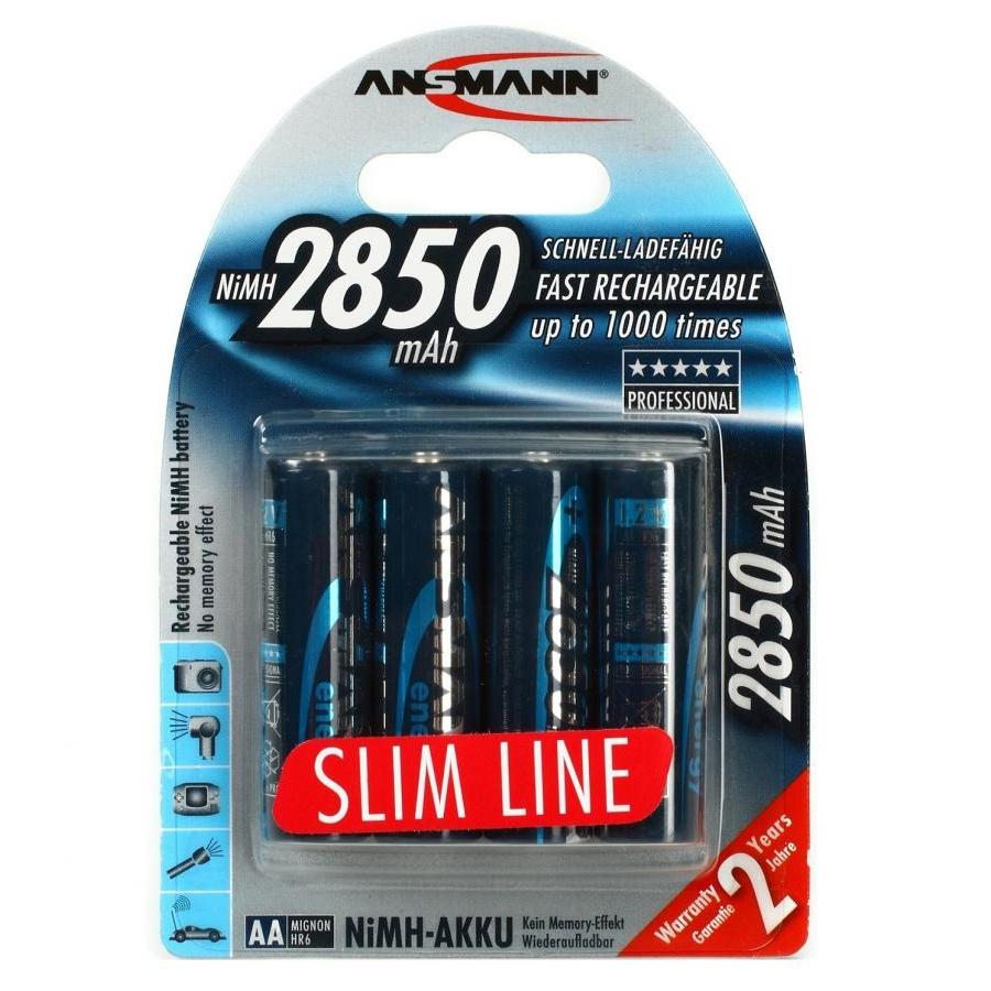 Pin Sạc 2850 Slim-US ANSMANN - Hàng Nhập Khẩu