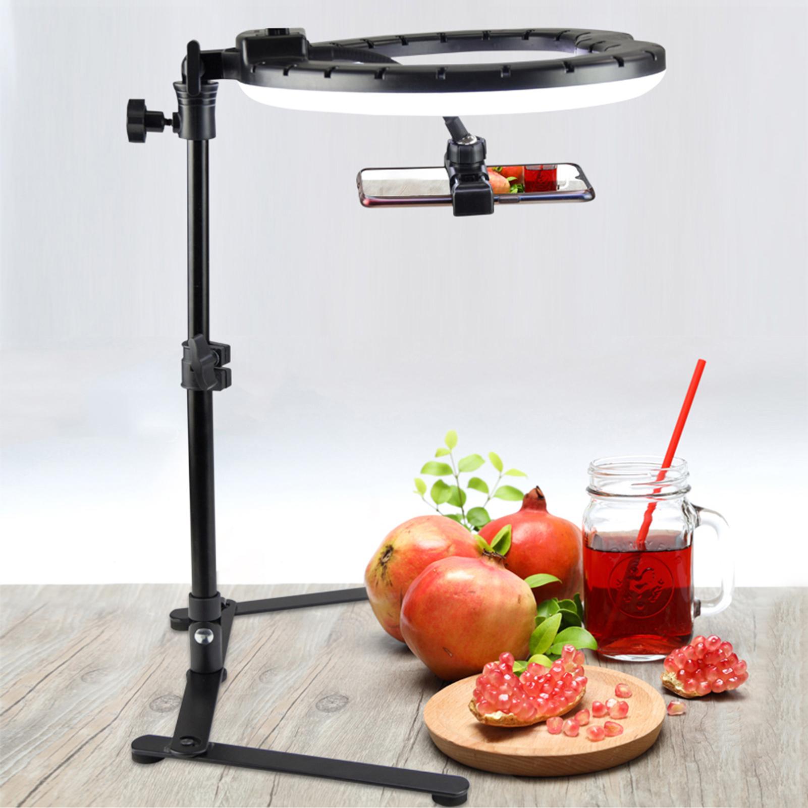 Chân đế đèn chụp ảnh mini có vít 1/4 inch 44cm / Tối đa 17 inch để trang điểm Video tự sướng quay Vlog