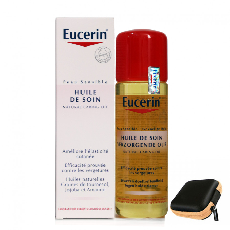 Eucerin Natural Caring Oil, dầu chống rạn da cho bà bầu (125mL, freegift)