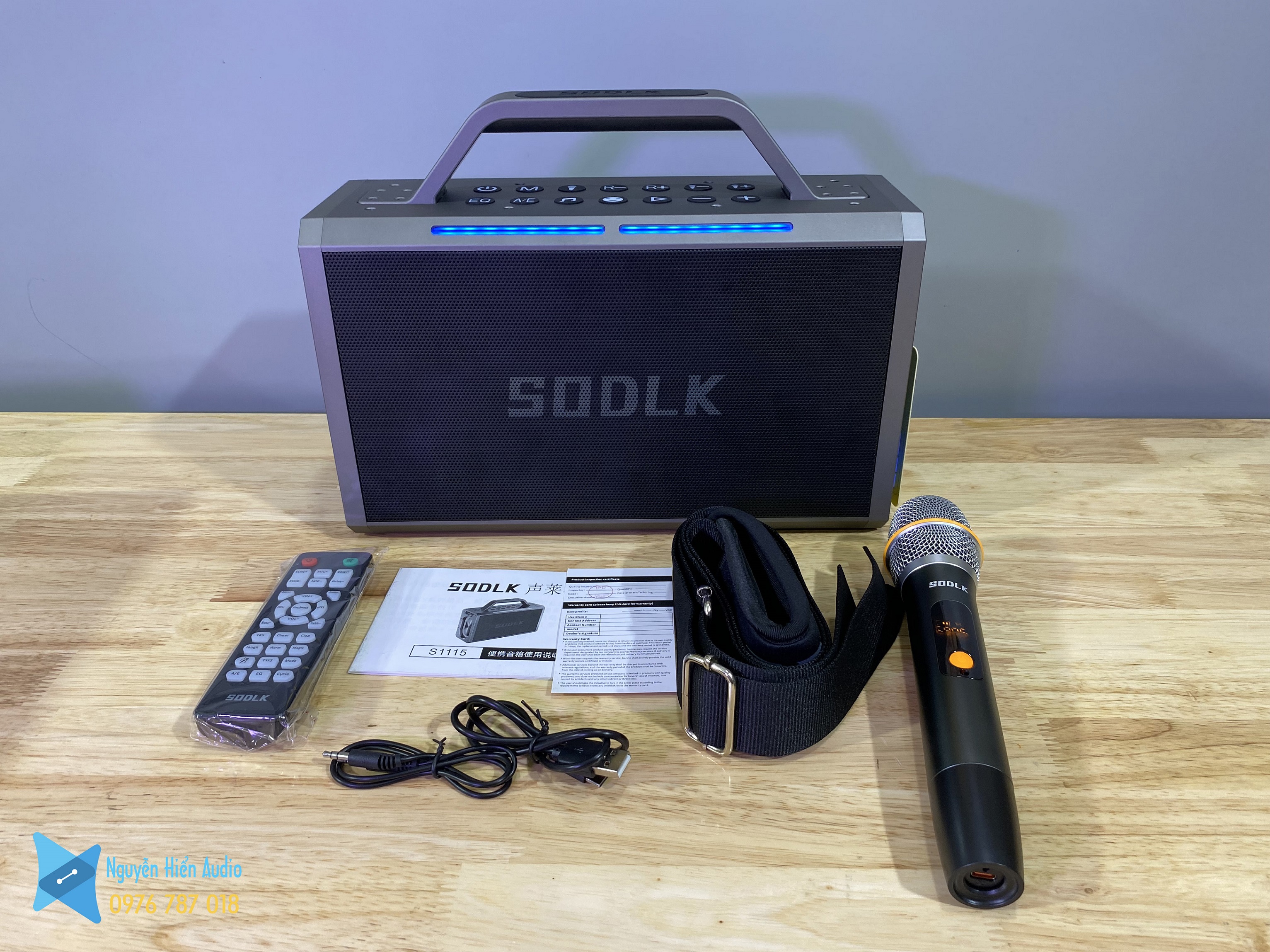 Loa Sodlk S1115 Bluetooth 5.0, siêu trầm 200W Hifi Audio (hàng chính h.ãng)