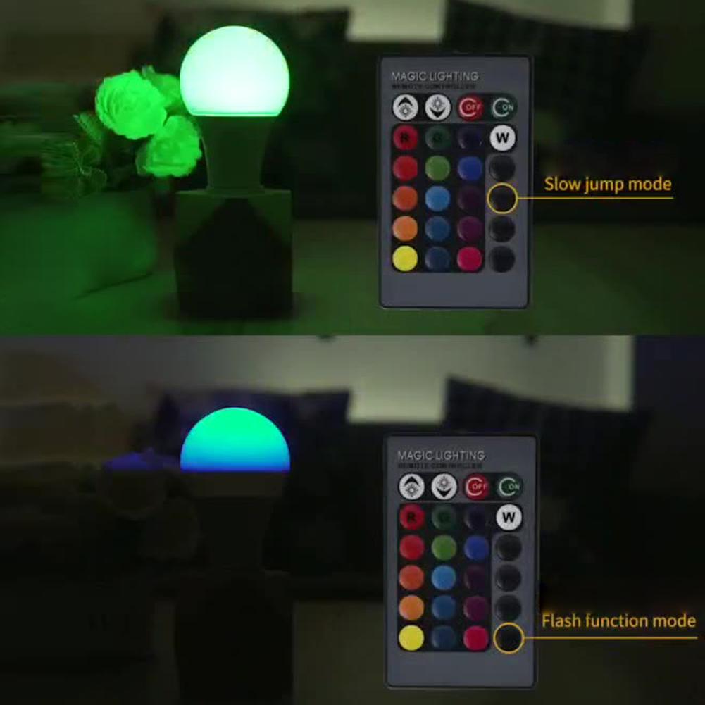 Bóng Đèn Trang Trí Gia Đình Với Bộ Điều Khiển Từ Xa 16 Màu Rgb + Đèn Trắng Led Rgbw 3W / 5W / 10W / 15W