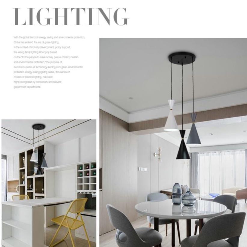 Bộ đèn thả chùm OLASIA tiểu màn thầu phong cách hiện đại, cá tính