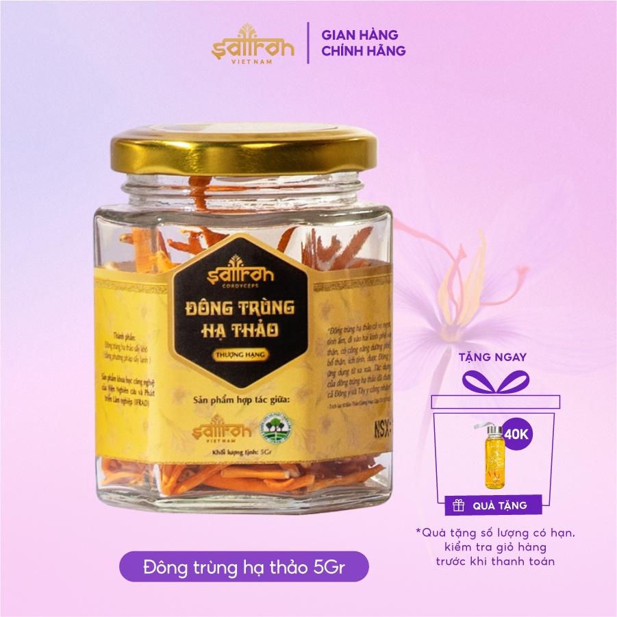 Đông trùng hạ thảo thượng hạng sấy khô 5gr/hũ thương hiệu Saffron VIETNAM