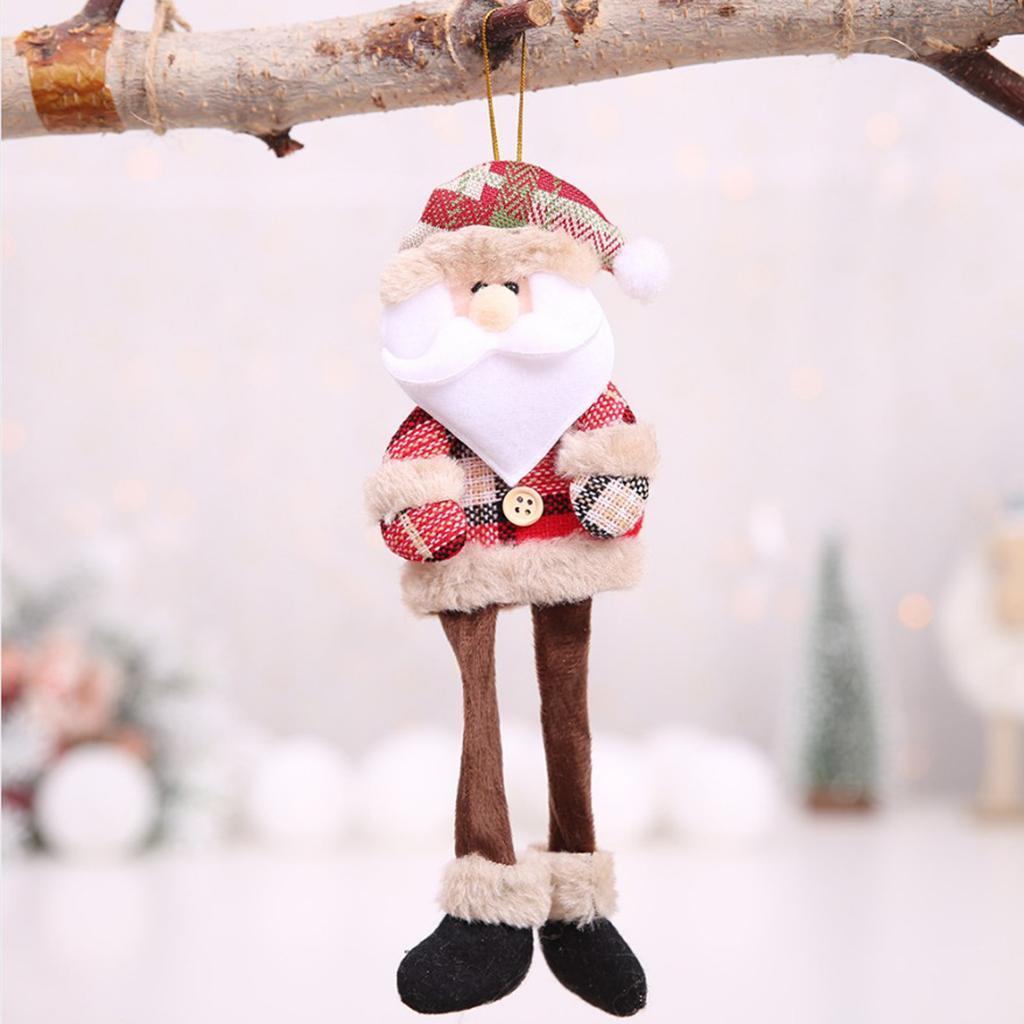 Christmas Holiday Decoration Long Leg Plush Doll Christmas Ornaments