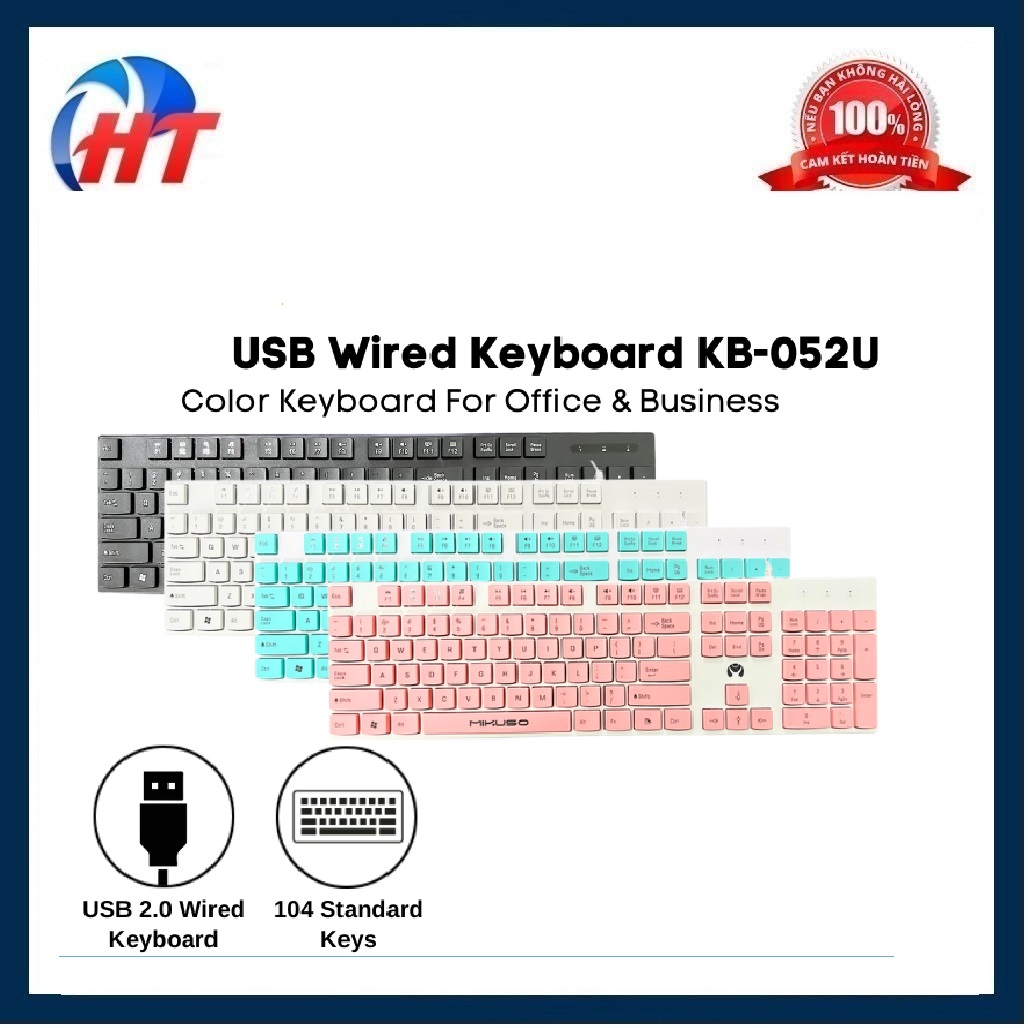 BÀN PHÍM KB-052U MKS USB CHẤT LƯỢNG TỐT ĐA MÀU SẮC SIÊU ĐẸP-HT