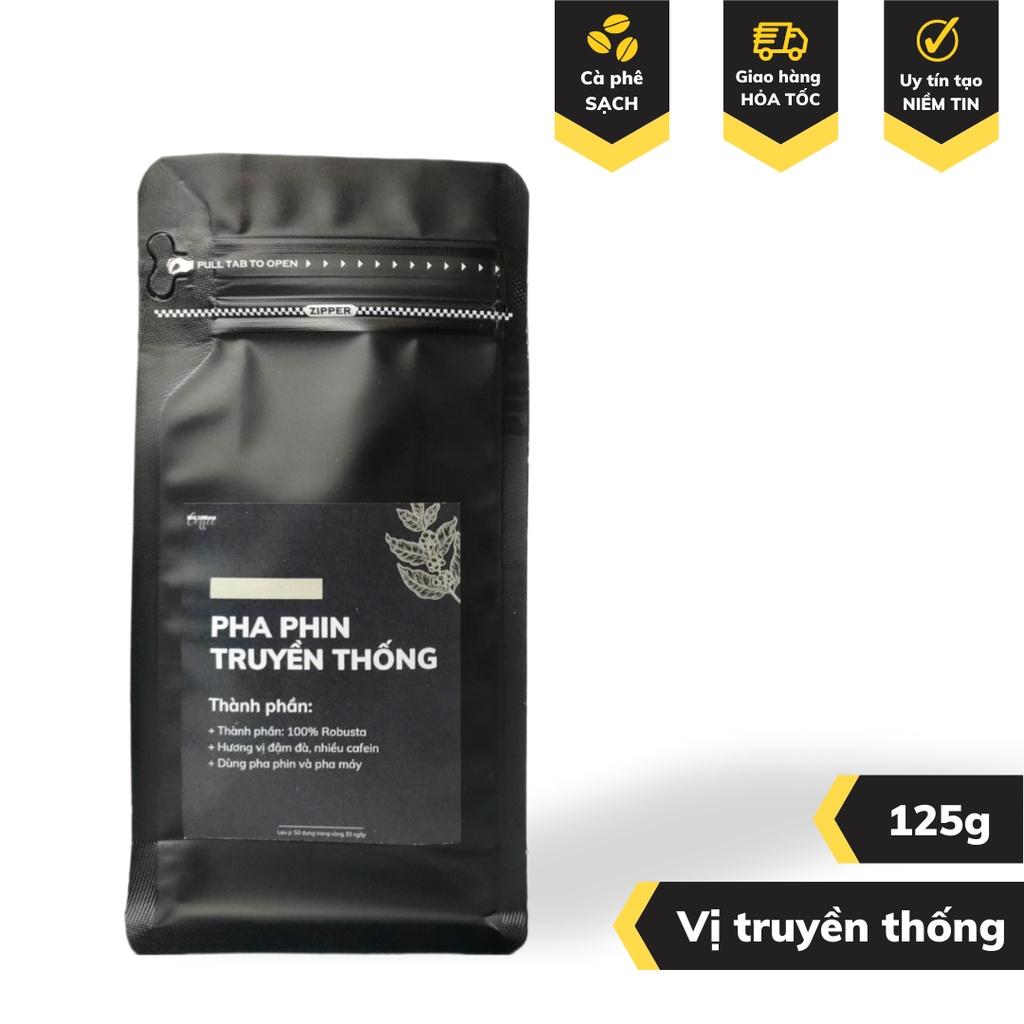 Cà phê nguyên chất PHA PHIN TRUYỀN THỐNG 50g cafe Việt hương vị đậm đà hậu ngọt không sánh gắt - Big Dream Coffee