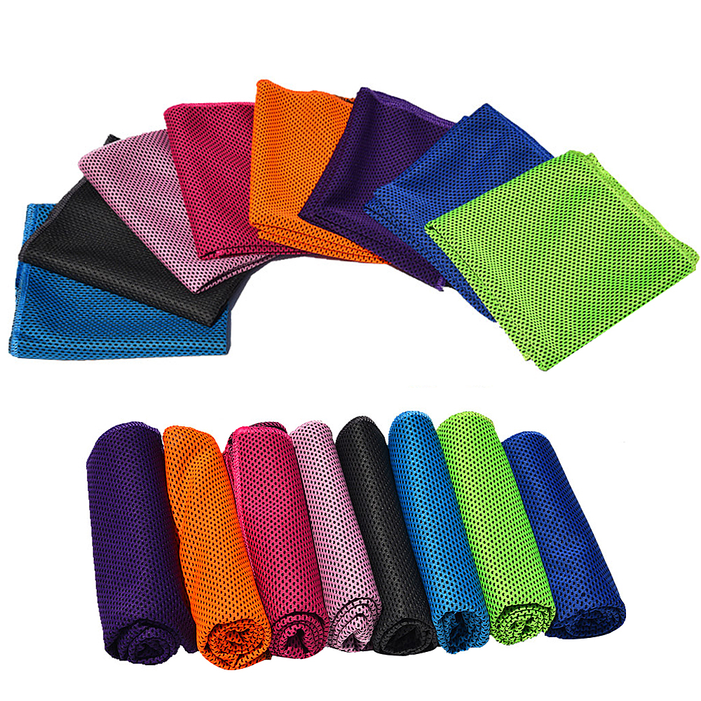 Combo 4 khăn làm mát thoáng khí, tập thể dục thể thao, làm mát nhanh