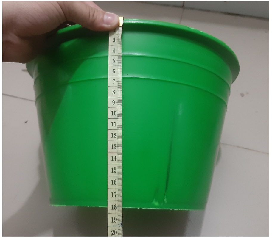 3 Xô Nhựa Đựng Nước, Tưới Cây, Xách Hồ, Xách Vữa, Đựng Đồ, Có Quai Xách, Kích Thước 28x18Cm