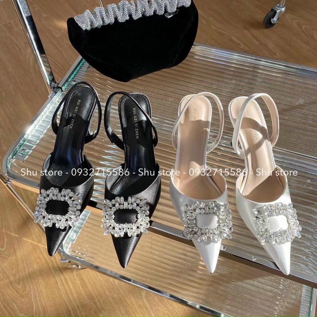 SANDAL KHÓA VUÔNG ĐÍNH ĐÁ - 2113 - THỜI TRANG NỮ SHU STORE