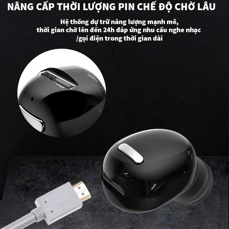 (TAI ĐƠN) Tai nghe Bluetooth Hitoor XT-5 TWS dual-pass 5.0 tai nghe stereo thể thao không dây tai nghe đơn nhỏ- HÀNG NHẬP KHẨU