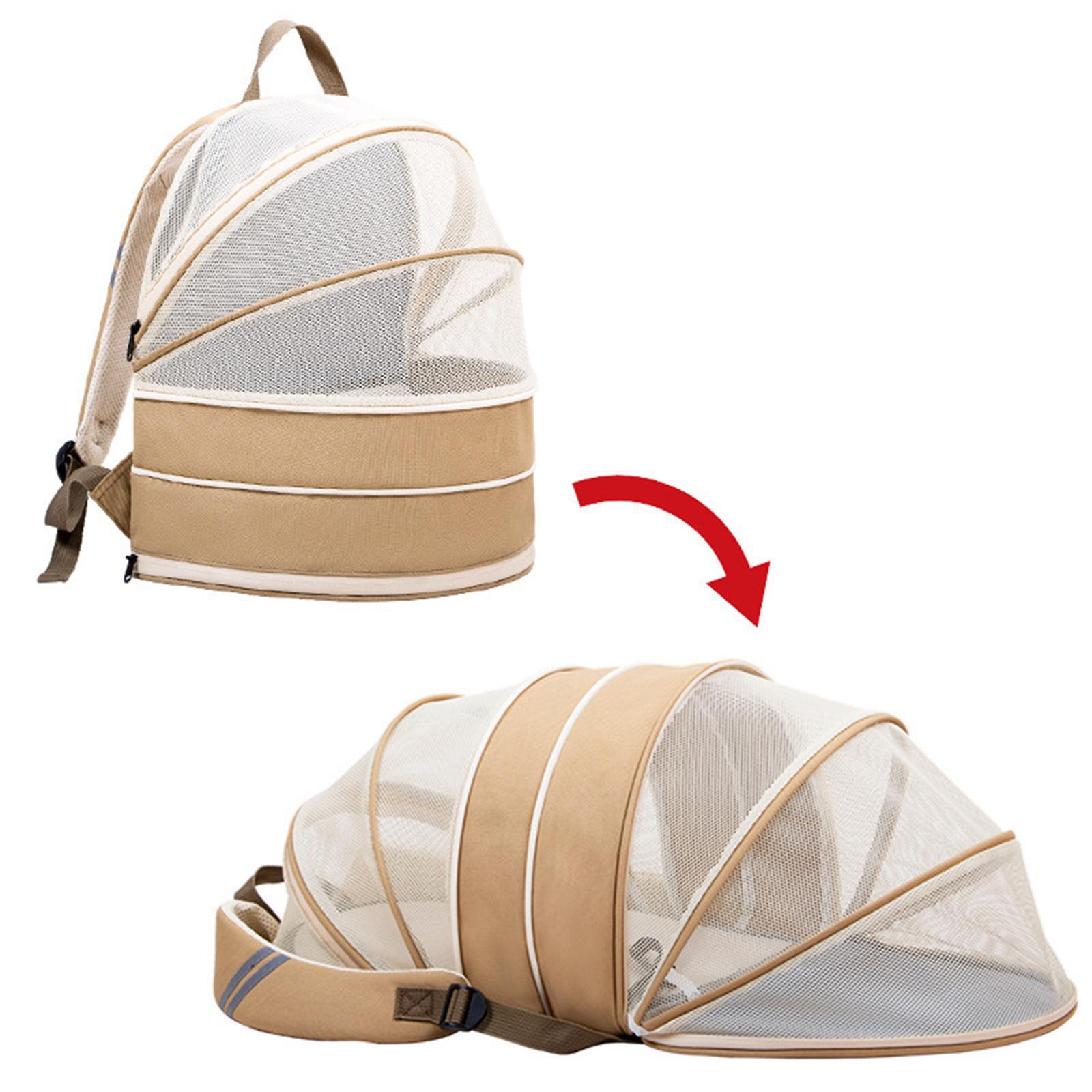 Pet Carrier Backpack Dog Cats Breathable Hiking Foldable Durable Travel Bag