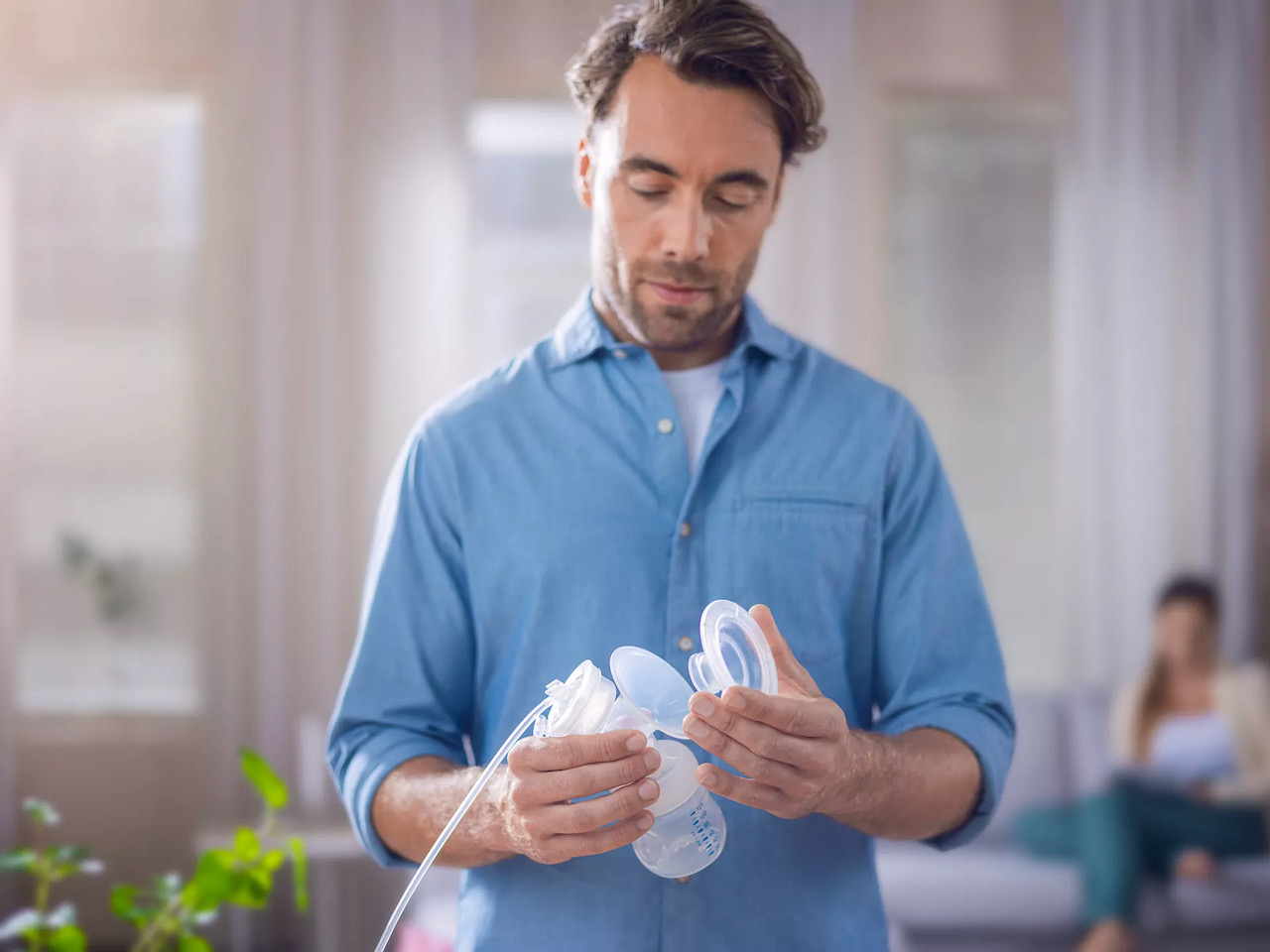 Máy hút sữa điện đôi Eureka Plus Philips Avent SCF393/11- Bản dùng điện - Made in Hungary