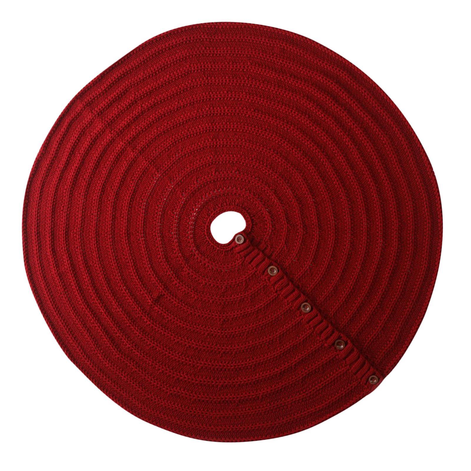 Christmas Tree Skirt Round Christmas Ornaments for New Year Family Farmhouse