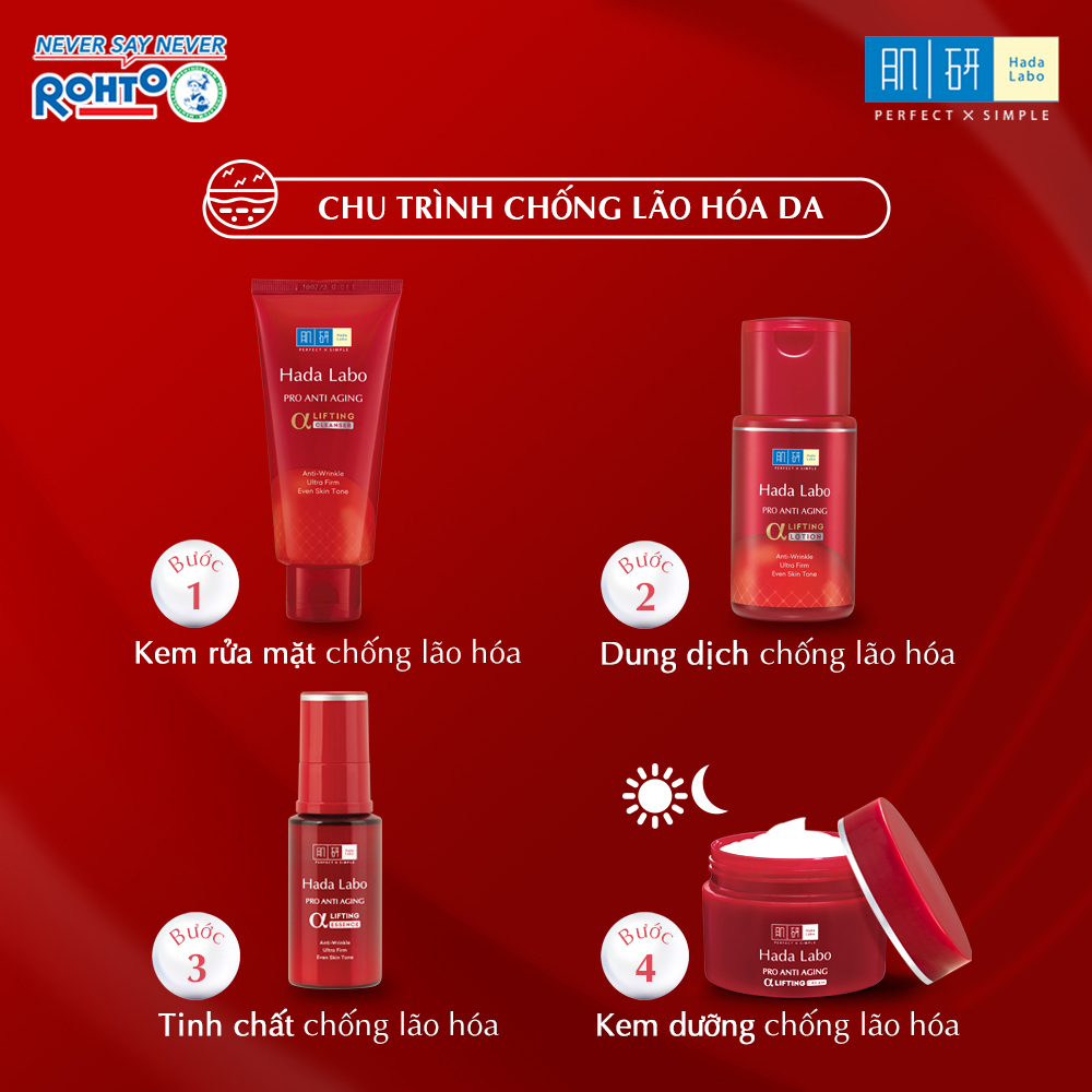 Tinh chất dưỡng chuyên biệt chống lão hóa Hada Labo Pro Anti Aging α Lifting Essence