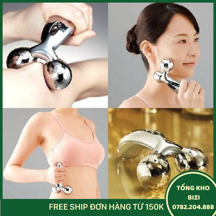 Con Lăn Massage Mặt 3D Chống Lão Hóa Làm Mịn Da Mặt - Free Ship Toàn Quốc