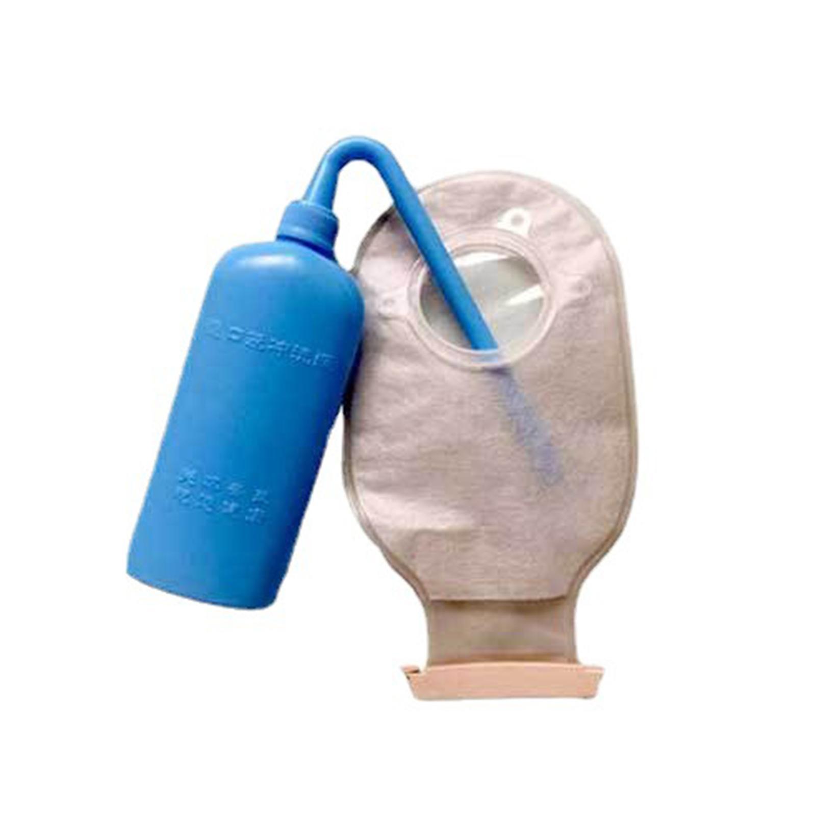230ml Colostomy Bag Wash Bottles Flushing Pot Plastic Portable Accessory Pocket Cleaning Bottle for Ostomy Pouches All Ostomy Bags Health