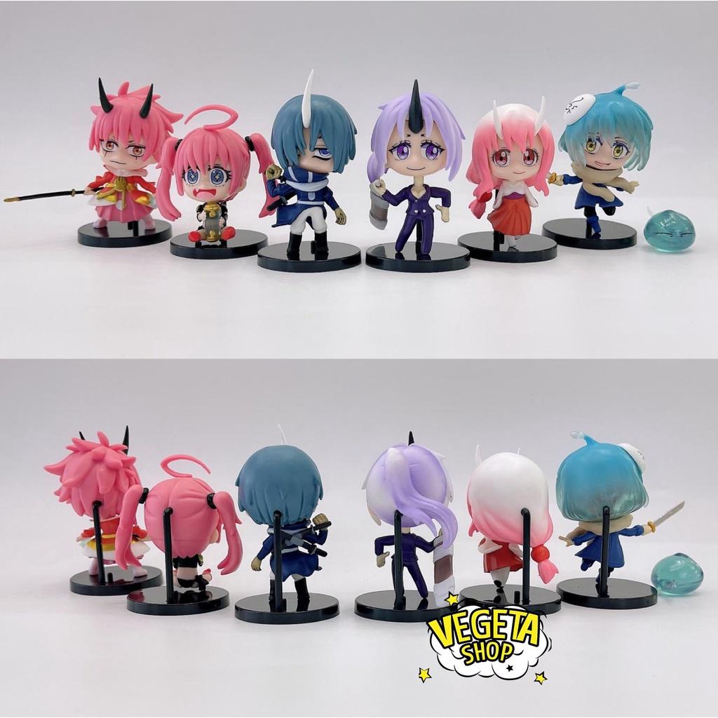 Mô hình Chuyển sinh thành Slime - Rimuru Tempest Shion Benimaru Milim Nava Souei Shuna - Cao 6~7cm - Anime Manga Slime
