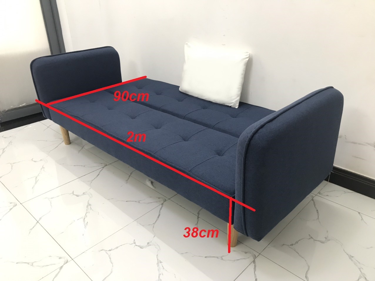 Bộ ghế sofa giường sofa bed tay vịn phòng khách sopha sivali09 salon