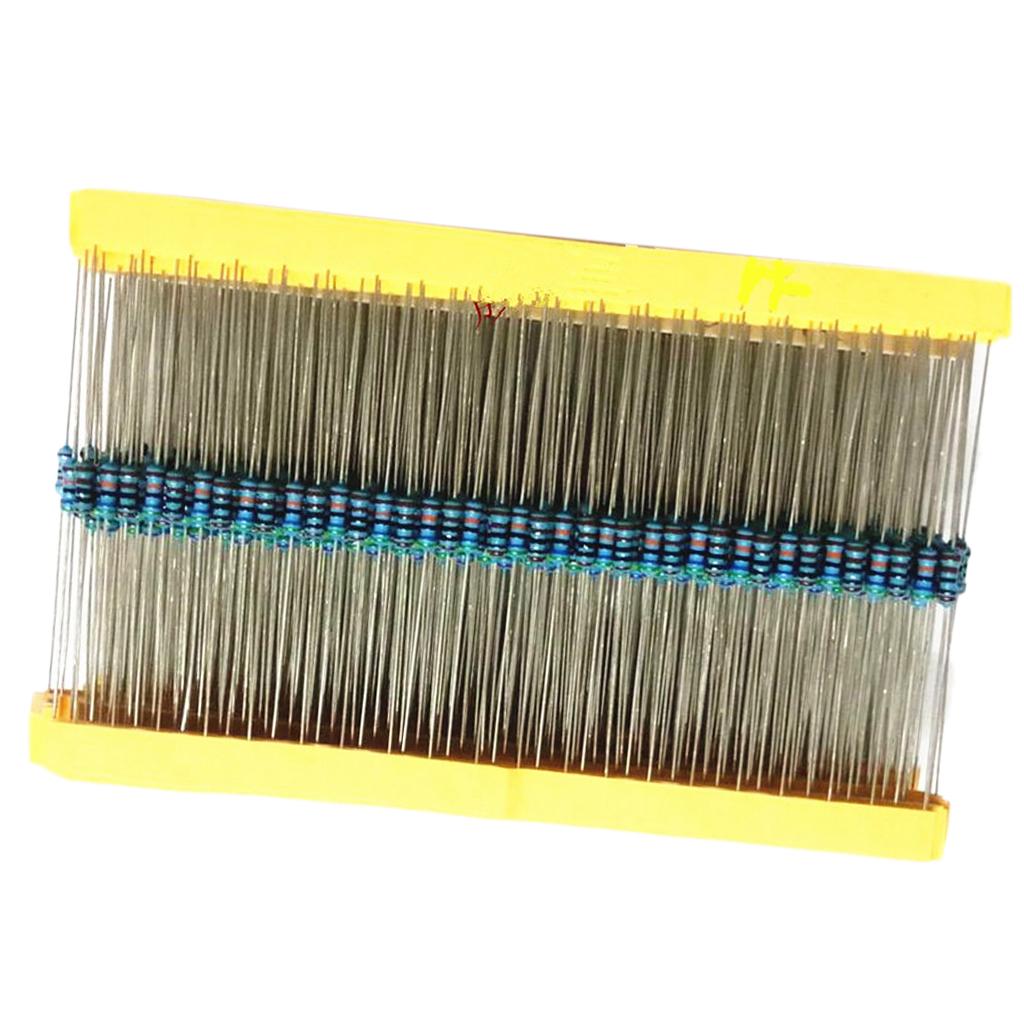 1280 Chiếc 64 Giá Trị 1/4W Kim Loại Phim Điện Trở 1ohm-10Mohm Chống Assortment