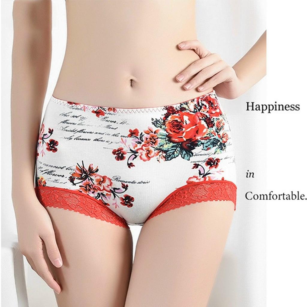 Quần lót nữ cao cấp, Quần lót cotton họa tiết dễ thương, co dãn 4 chiều sl