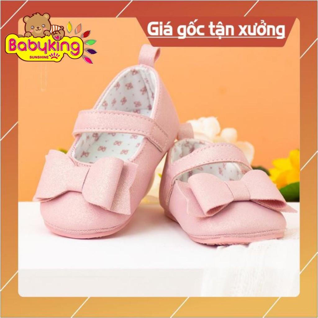 Giày búp bê cho bé gái kiểu nơ, giày tập đi, giày sandal, thương hiệu Aiueo Nhật Bản