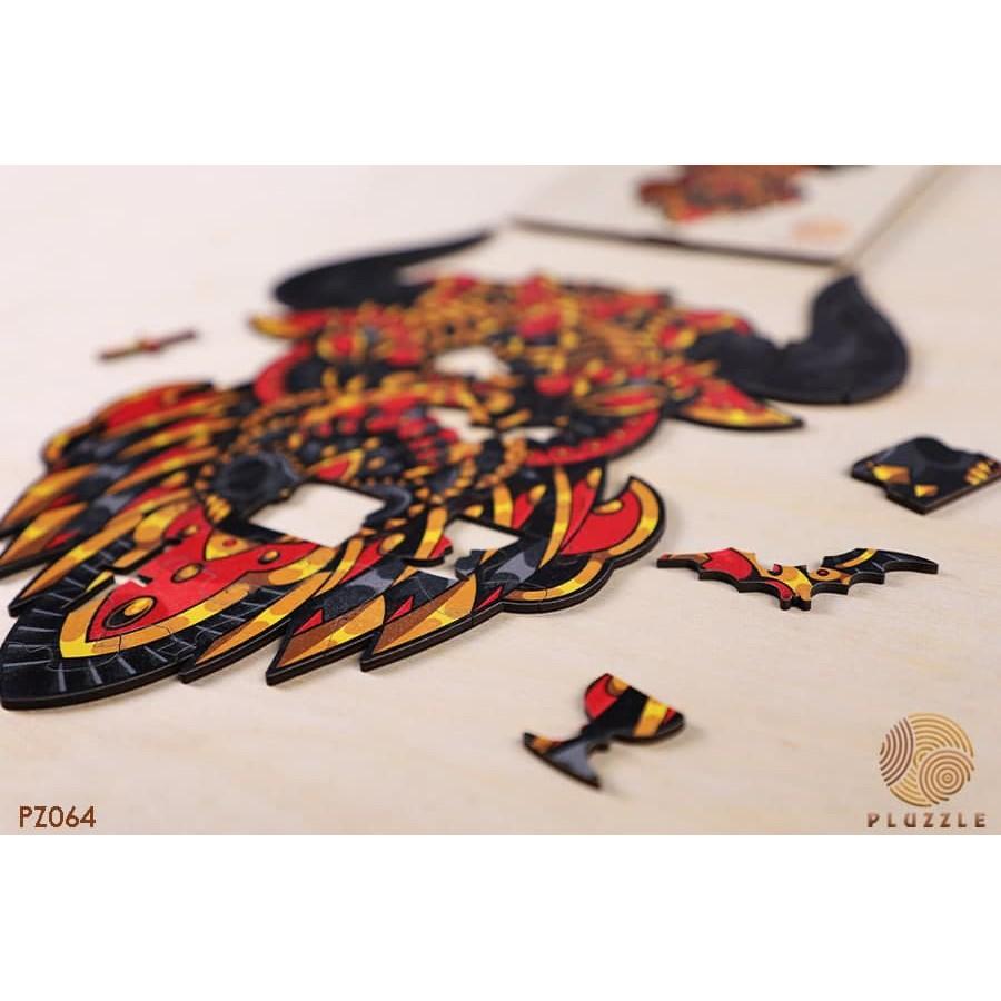 PLUZZLE Bộ xếp hình gỗ thông minh puzzle đồ chơi ghép hình - Con Bò – PZ064
