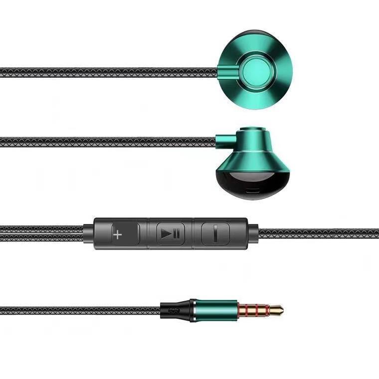 Tai nghe kim loại quảng cáo loại-c trong tai có dây tai nghe chất lượng âm thanh độ nét cao HIFI điều khiển bằng dây điện thoại di động nút tai trò chơi máy tính