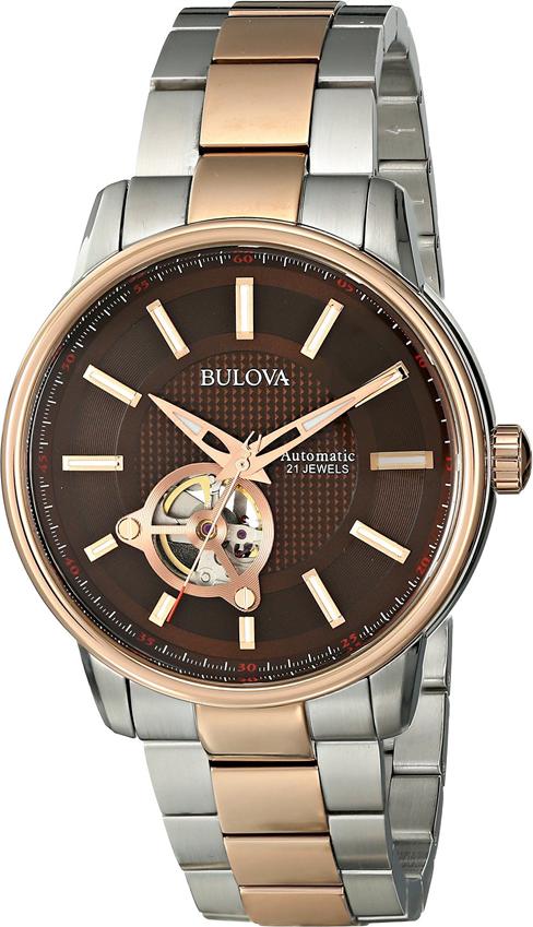 Đồng Hồ Nam Bulova Dây Thép Không Gỉ 98A140 - Mặt Nâu