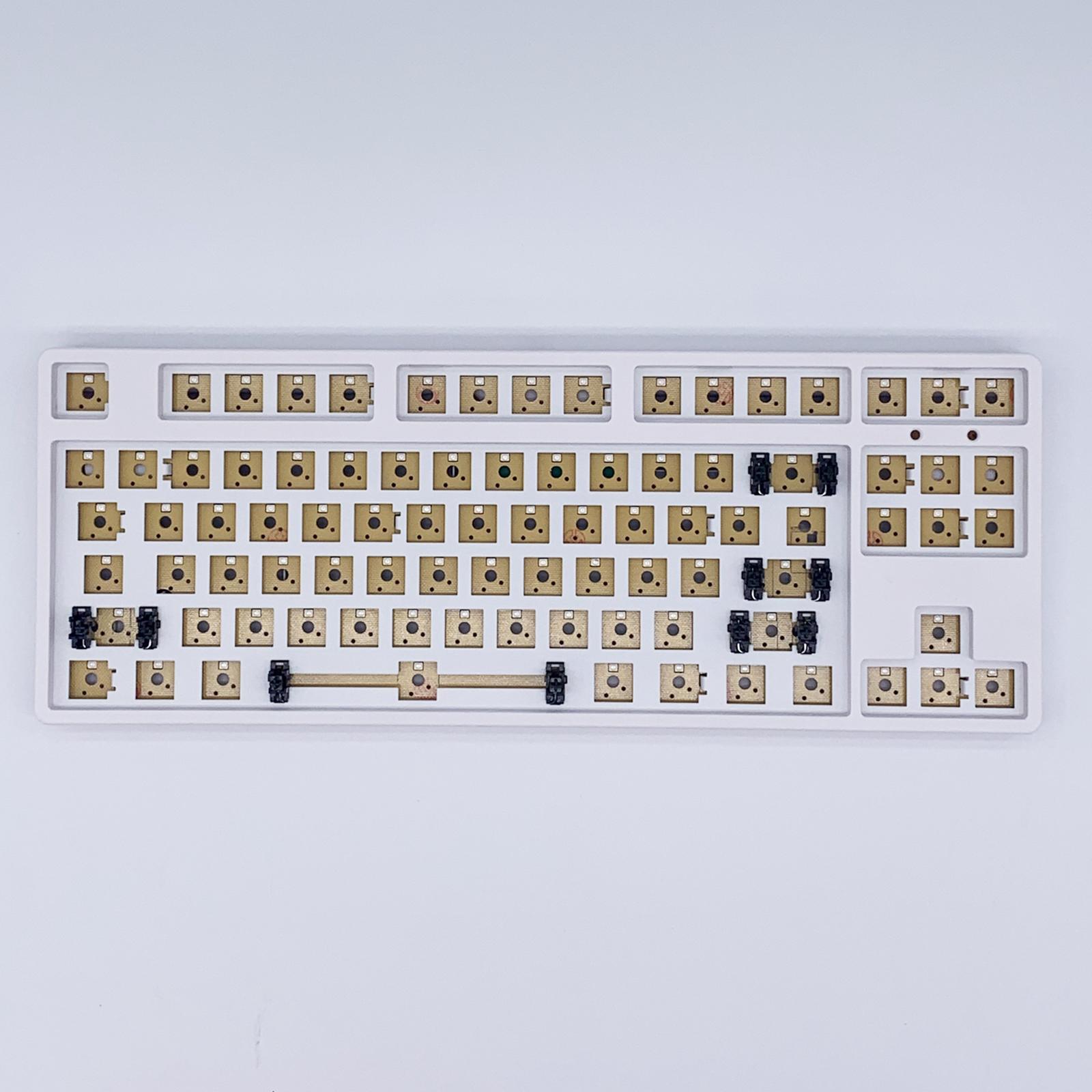87 Keys Wired Mechanical Keyboard DIY Kit Hot-Swappable Switch Durable Easy to Install