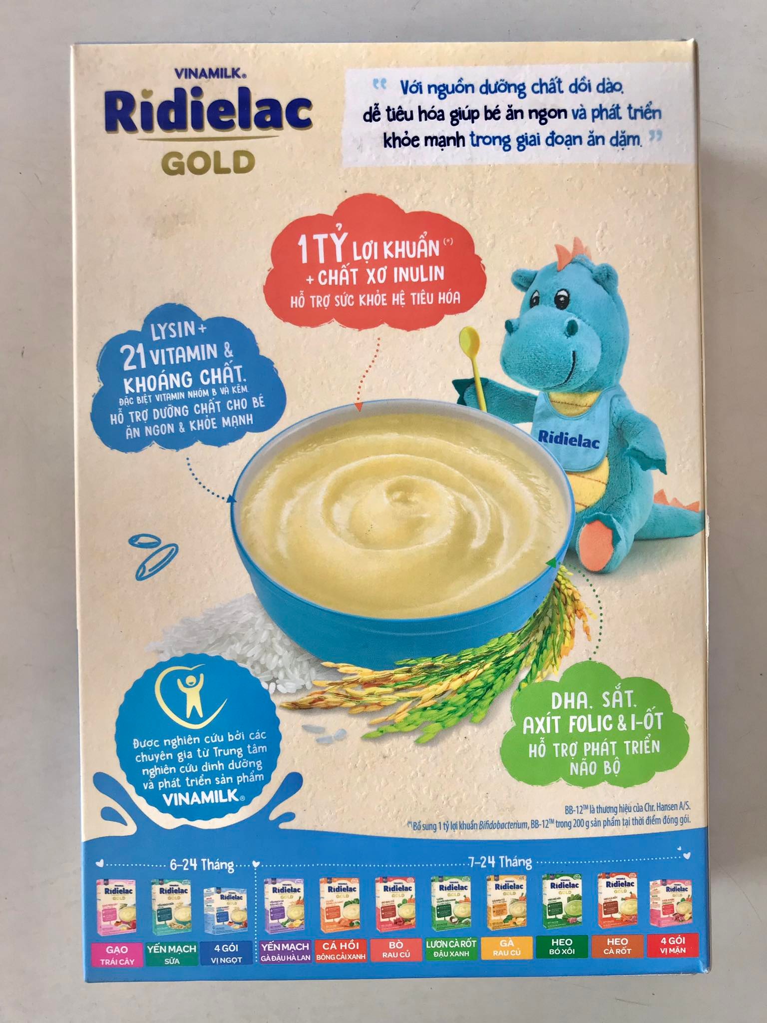 Bột Ăn Dặm Vinamilk Ridielac Gạo Sữa