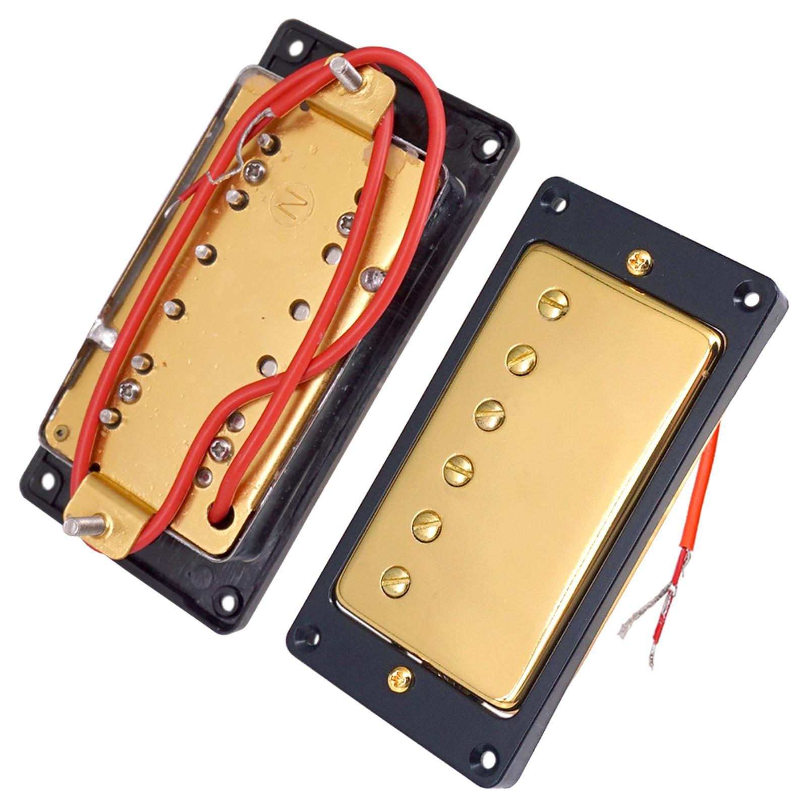 Pro Double Coil Pickup Part 5.2cm, Electric Guitar Neck Bridge Pickup, Guitar Neck Pickup Gear Tools for LP Guitar, Electric Guitar Supplies