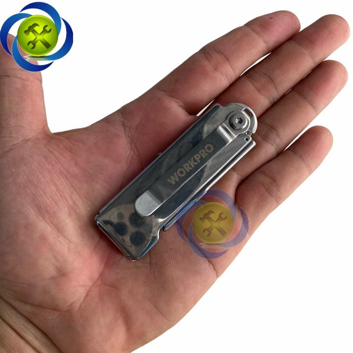 Dao rọc cáp loại xếp thép không gỉ Workpro WP211001