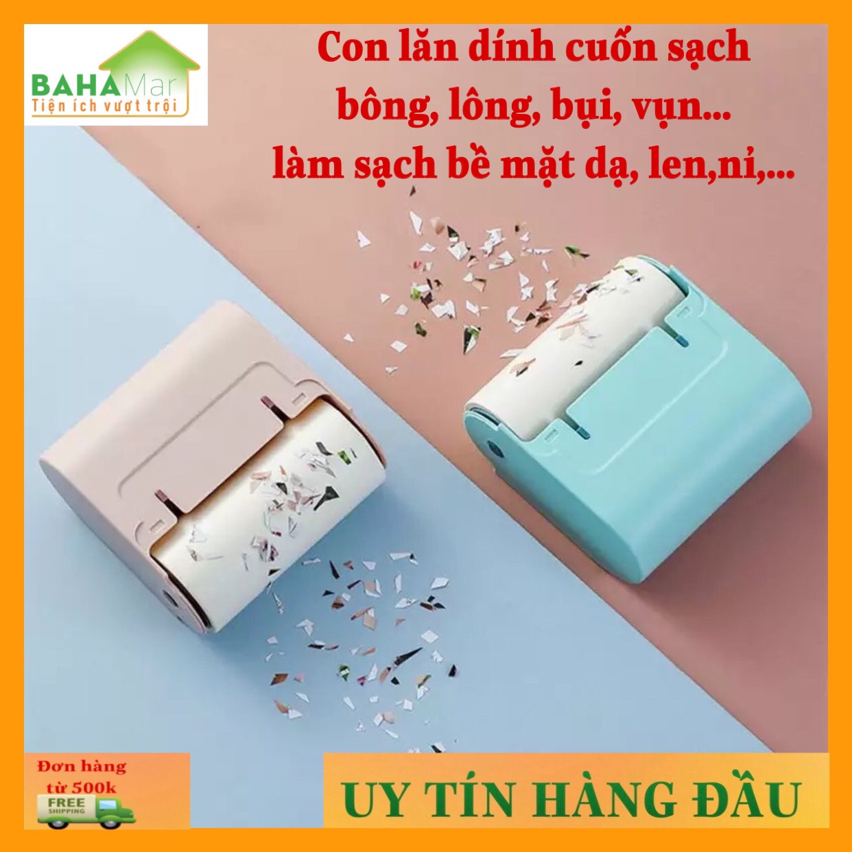 CON LĂN DÍNH LÀM SẠCH BỤI, LÔNG, BÔNG, MẢNH VỤN TRÊN CÁC BỀ MẶT LEN, DẠ, NỈ... "BAHAMAR" thuận tiện xử lý các vụn bông, lông, mảnh vụn rơi vãi