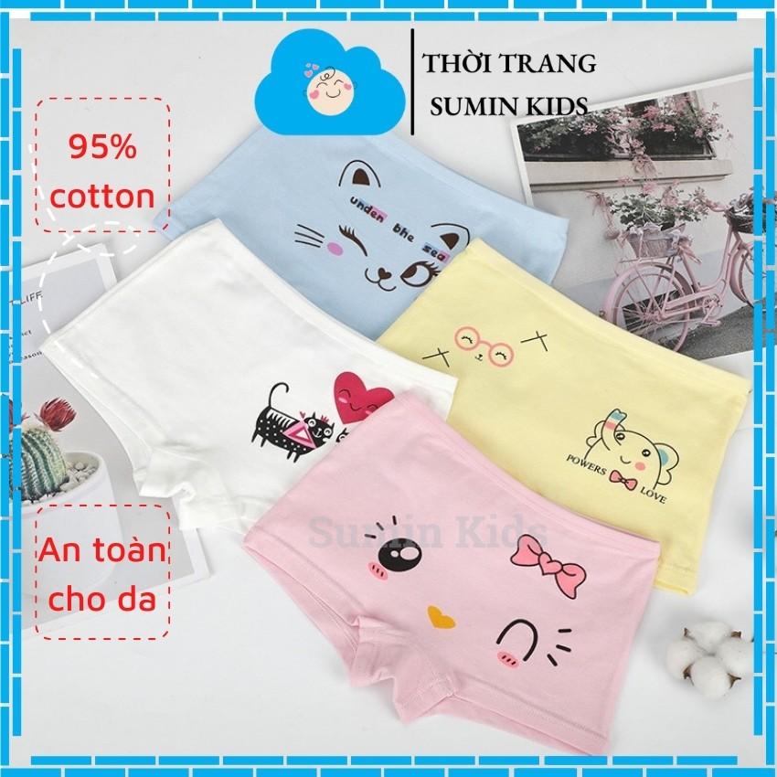 Quần chip cho bé mẫu quần quần chip đùi cho bé gái họa tiết dễ thương vải cotton SUMIN KIDS