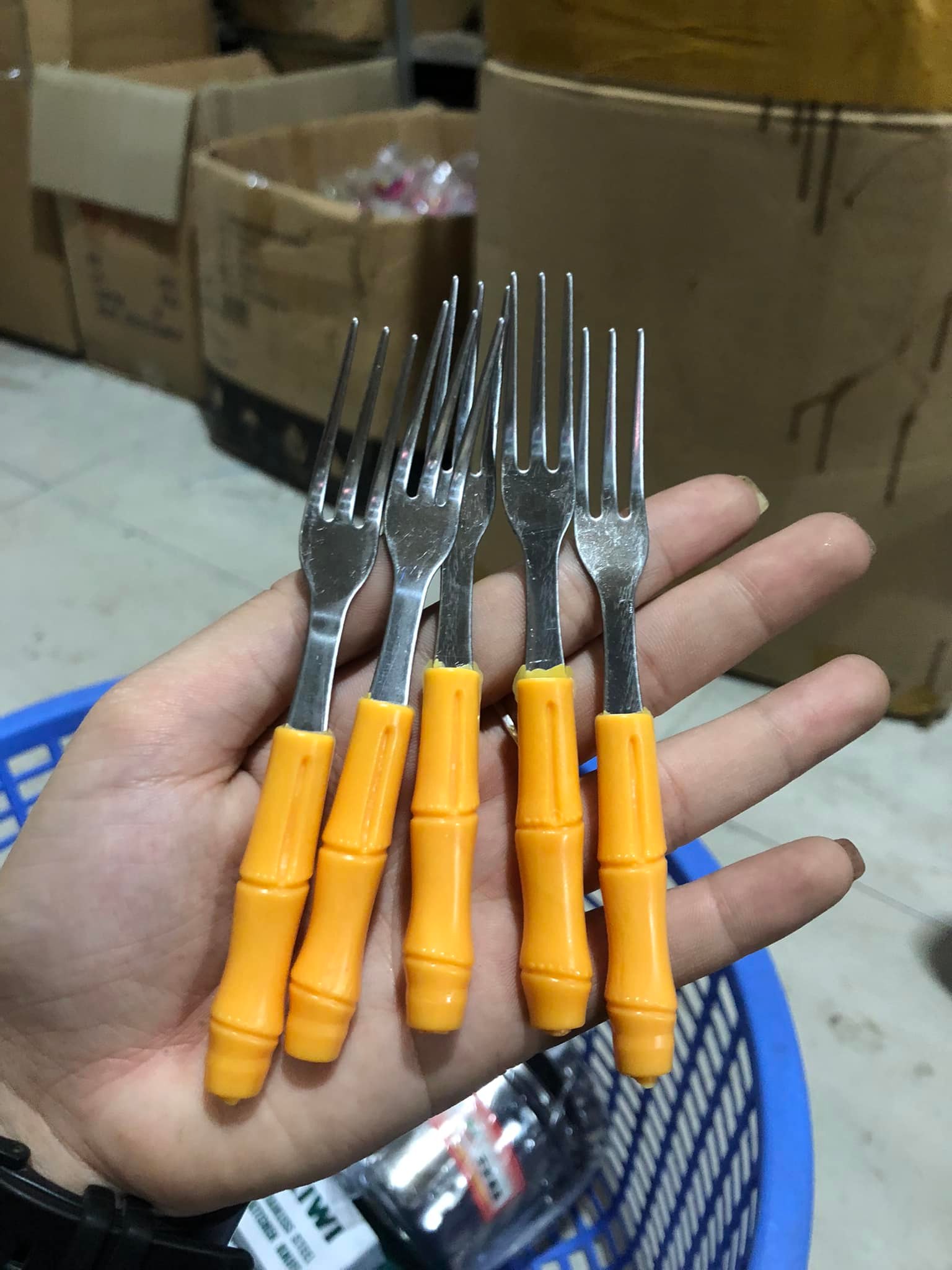 SET 10 DĨA ĂN HOA QUẢ CÁN NHỰA GIẢ THÂN TRÚC SIÊU ĐẸP