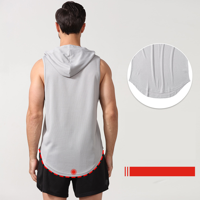 Áo ba lỗ có nón tanktop tập gym , chạy bộ bóng rổ thể thao đa năng Cleacco BX002 , chất vải Mè polyester cực nhanh khô , thoáng khí Bảo Hành 12 tháng - Boro Sport