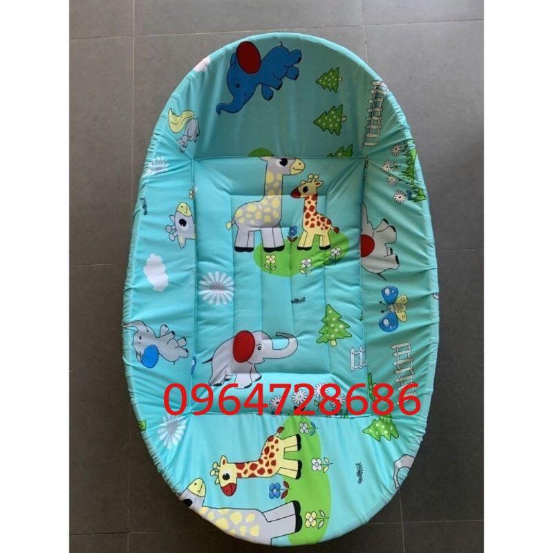 Nệm Bọc Nôi tre hình con vật sz 55x80, 60x90,65x1m