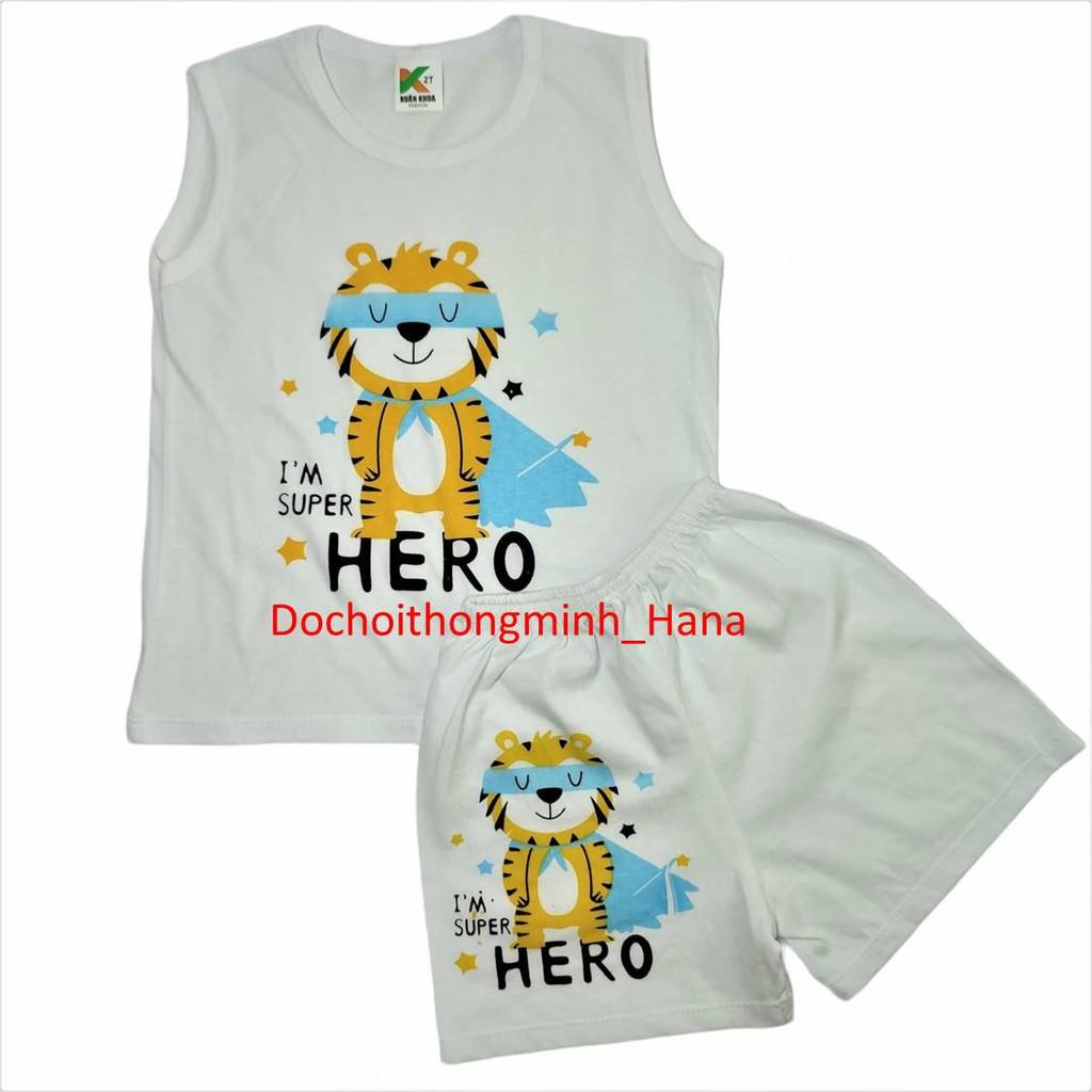 Đồ bộ trẻ em Chất vải thoáng mát,thấm hút mồ hôi tốt,họa tiết màu sắc đẹp.XKSNKV