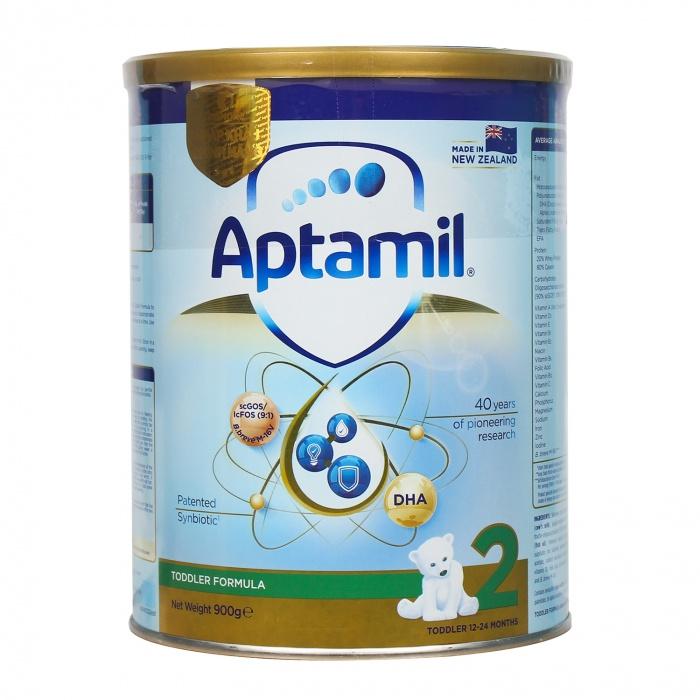 Sữa Aptamil New Zealand hộp 900gr số 1/2