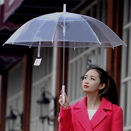 Ô dù trong suốt cao cấp/Dù trắng cao cấp đi mưa chụp ảnh phong cách HÀN QUỐC