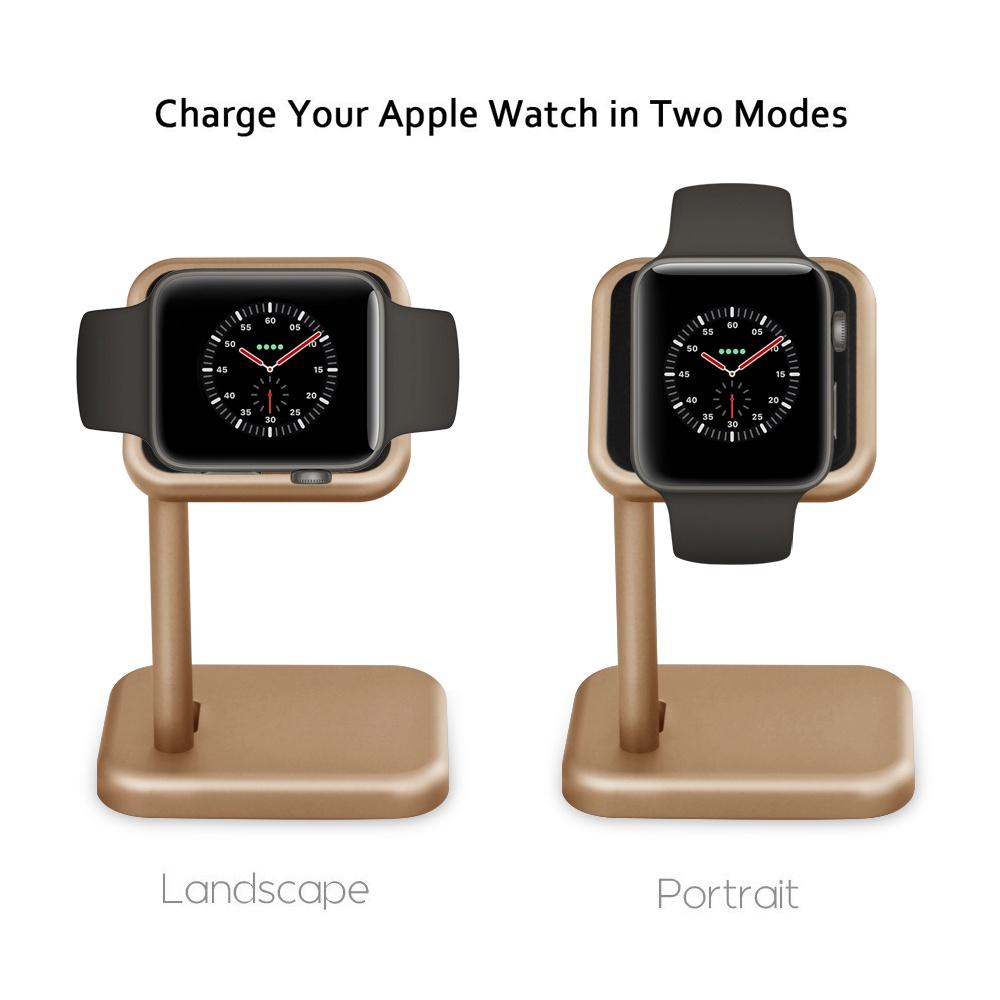 Đế sạc Apple Watch dạng treo sạc kiêm giá đỡ hợp kim nhôm cho đồng hồ thông minh.