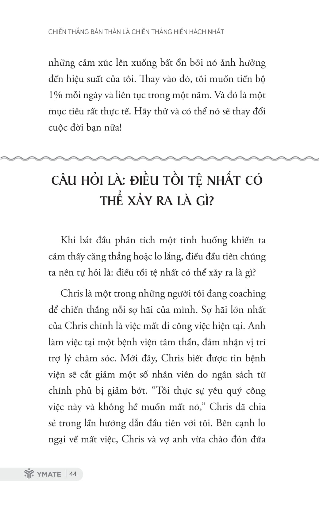 Sách - Chiến Thắng Bản Thân Là Chiến Thắng Hiển Hách Nhất - YMATE