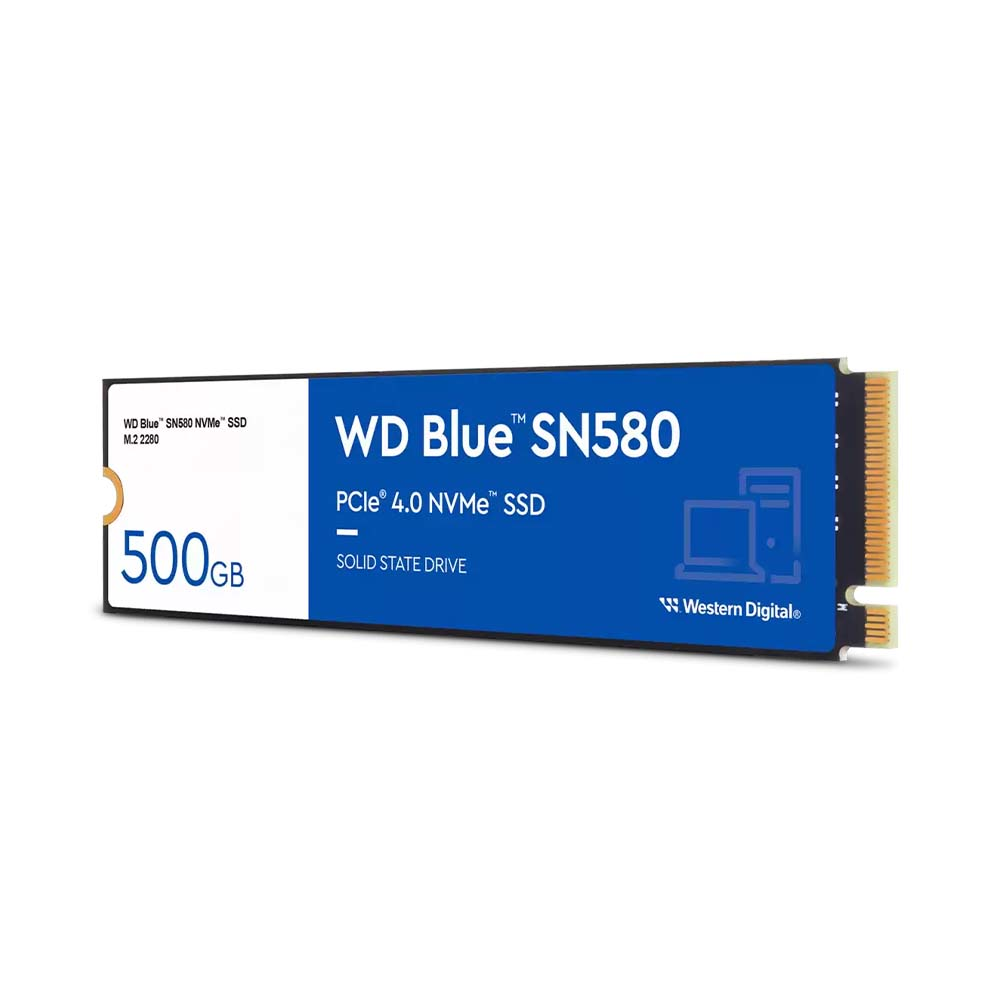 SSD Western Digital Blue SN580 500GB PCIe Gen4 x4 NVMe M.2 WDS500G3B0E - Hàng Chính Hãng