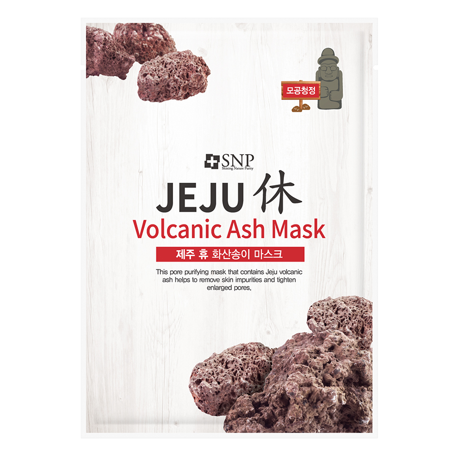 Bộ Mặt Nạ Jeju Làm Sạch Lỗ Chân Lông SNP Jeju Volcanic Ash Mask (10 Miếng)