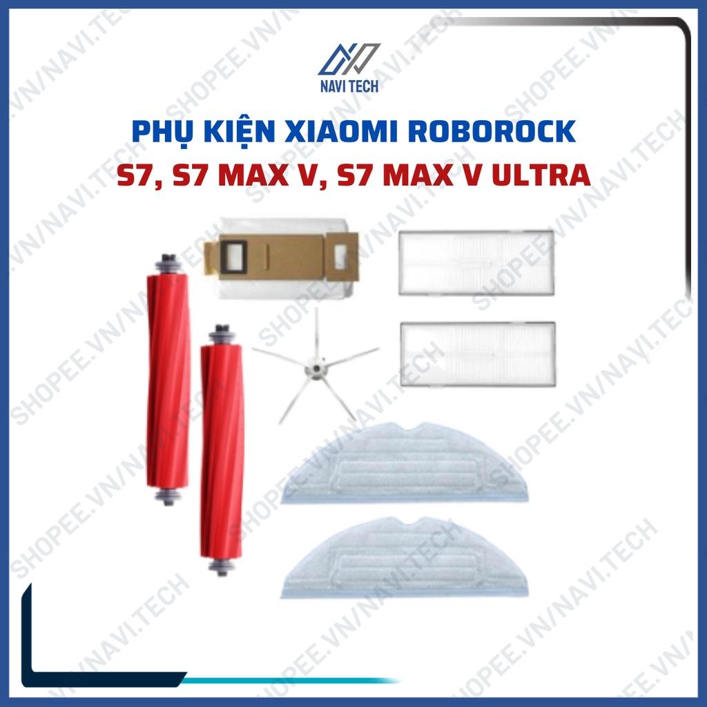 Phụ kiện Robot Hút Bụi Roborock S7, S7 MaxV, S7 MaxV Ultra - Lọc Hepa, Chổi chính, Chổi cạnh, Khăn Lau, Túi đựng rác