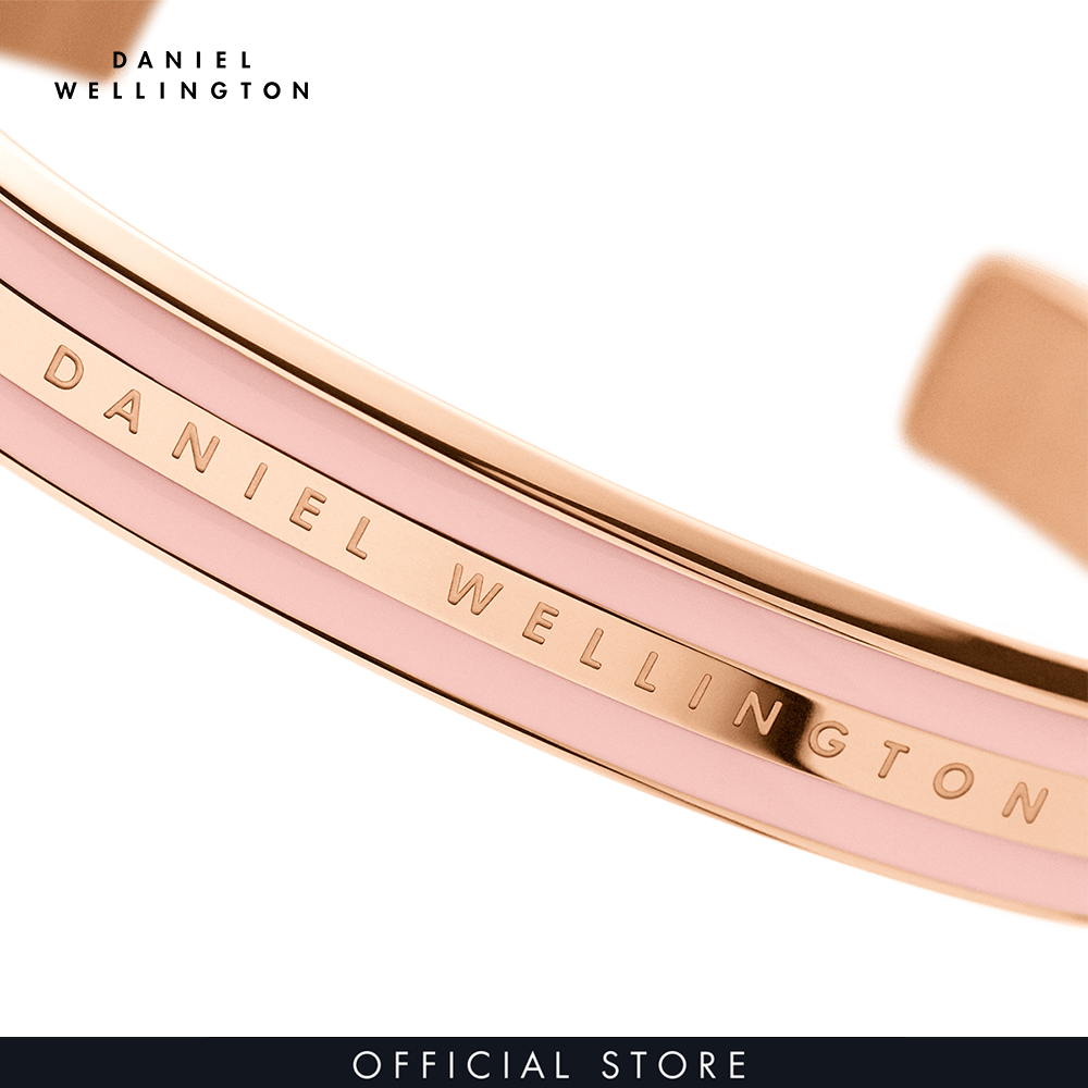 Vòng tay Daniel Wellington màu hồng, vàng hồng - Emalie Bracelet - M