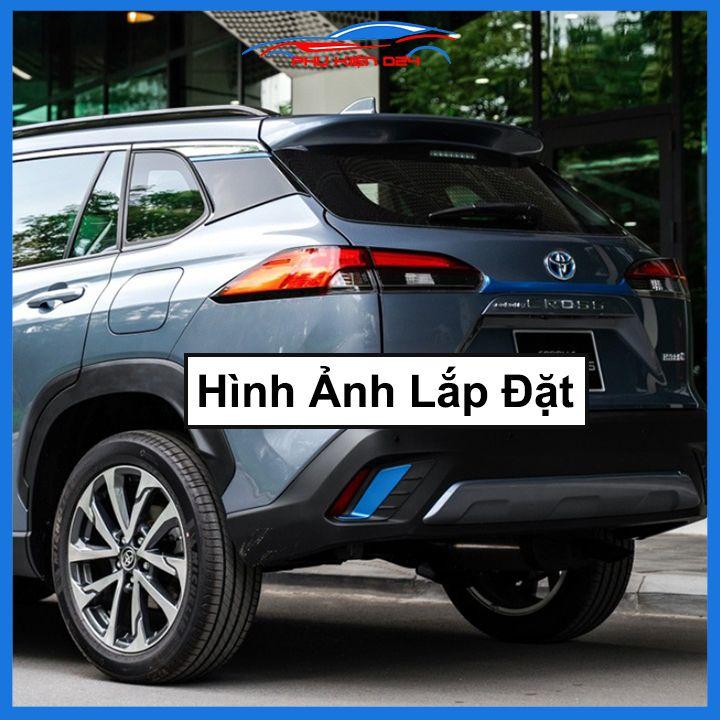 Ốp viền đèn gầm trước sau xe Cross 2020-2022 màu xanh chống trầy trang trí làm đẹp xe