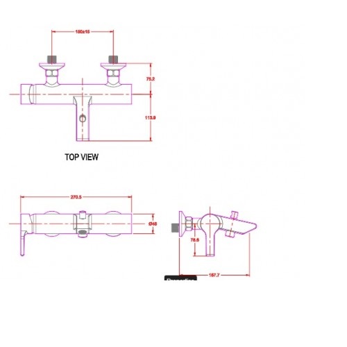 Hình ảnh Vòi tắm sen nóng lạnh gắn tường American Standard -Active WF-3911(FFAS3911)