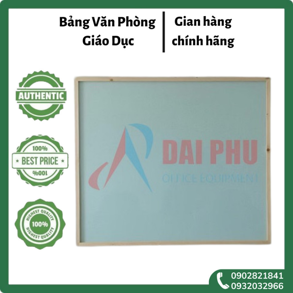 Bảng Kính Văn Phòng Khung Gỗ – Bảng Văn Phòng, Giáo Dục (Tặng Bút Lông Viết Bảng, Khăn Lau Bảng)