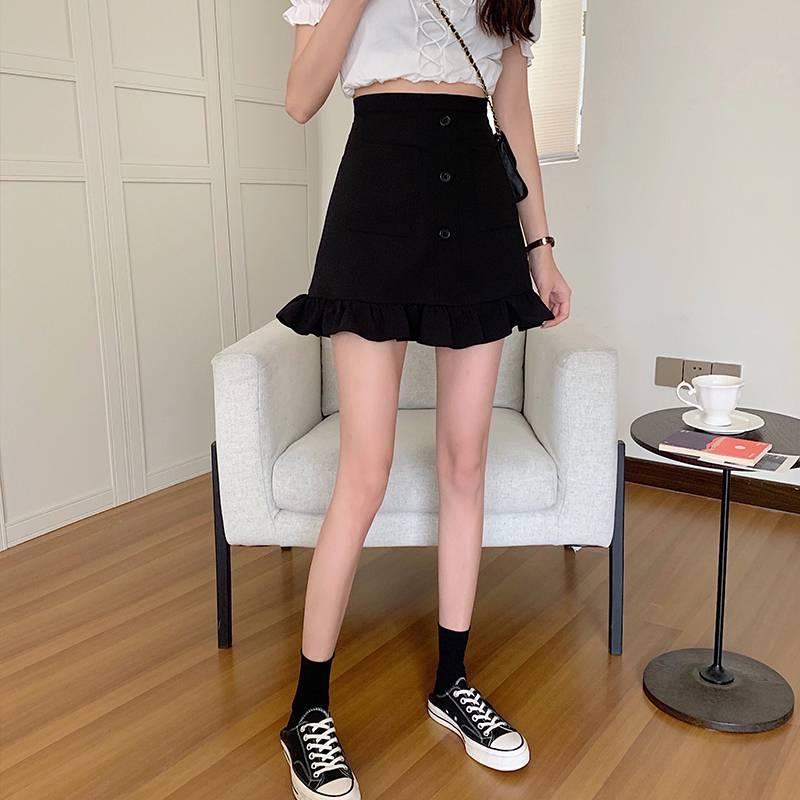 Quần giả váy nữ BÈO ĐUÔI CÁ phối lưng thun co giãn chất tuyết mưa xinh xắn